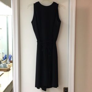 LBD Sleeveless Wrap Dress with peephole back